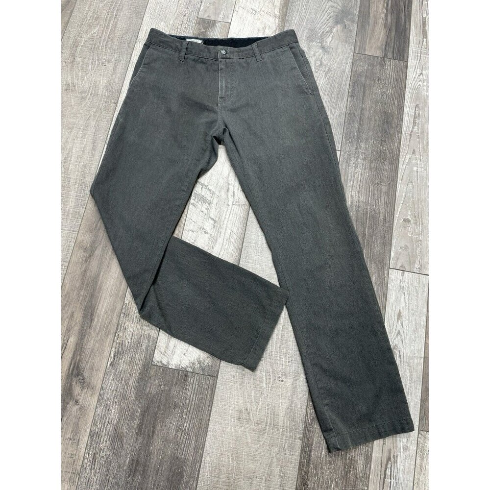 Volcom Pants Mens 30x31.5 Vmonty Chino grey Non Stretch